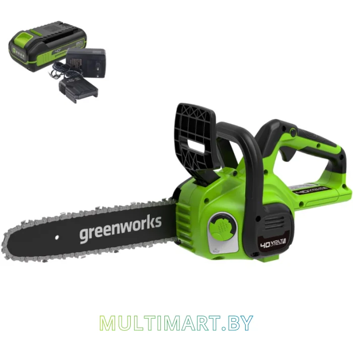 Аккумуляторная пила Greenworks G40CS30IIK2 2007807UA (с 1-им АКБ)
